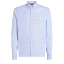 TOMMY HILFIGER - FLEX POPLIN MINI PRINT SF SHIRT - 0GY - F|MW0MW40463/0GY