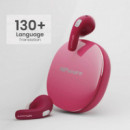 HiFuture FlyBuds4 AI Auricular Bluetooth con Tradución Simultanea de 130 idiomas Rosa