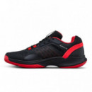 Zapatillas Wilson Hurakn Pro V2 Negro Rojo