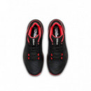 Zapatillas Wilson Hurakn Pro V2 Negro Rojo