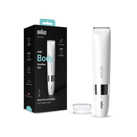 BRAUN Afeitadora Partes Intimas Unisex BS1000 Seco Y Mojado