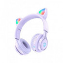 HOCO Auricular Casco Bluetooth para Niños W39 Purpura