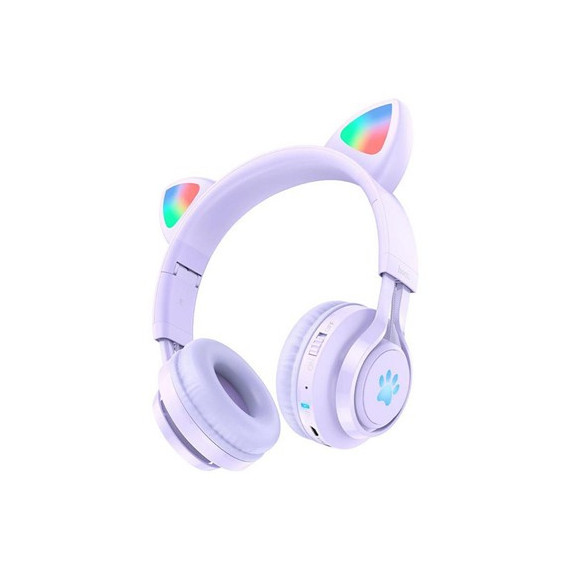 HOCO Auricular Casco Bluetooth para Niños W39 Purpura