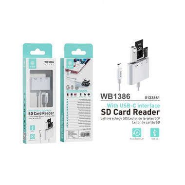 IKREA Adaptador Tipo C Lector De Tarjetas Micro Sb/Usb/SD WB1386
