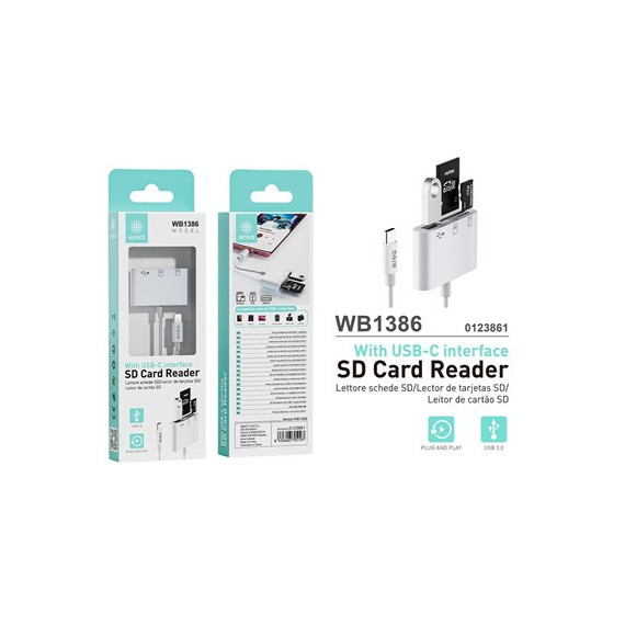 IKREA Adaptador Tipo C Lector De Tarjetas Micro Sb/Usb/SD WB1386