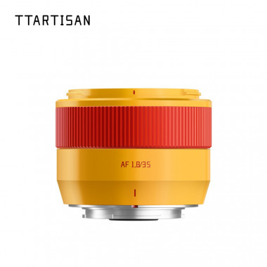 Objetivo Ttartisan AF 35mm APS-C F1.8 Mark II para Sony E Edici&oacute;n Limitada Naranja