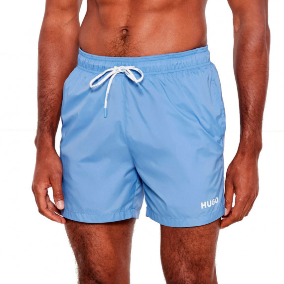 Bañador tipo shorts de secado rápido con logo estampado