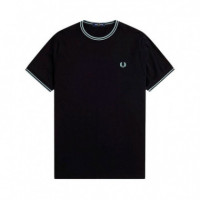 Camiseta con Ribete con Dos Franjas  FRED PERRY