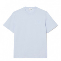Camiseta de Punto Jersey con Detalles de la Marca en Relieve  LACOSTE