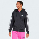 Chaqueta con capucha Essentials French Terry 3 bandas