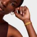 Reloj Analógico Con Brazalete De Acero Dorado Icon Time