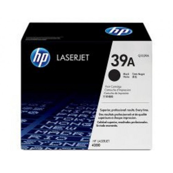 Toner Hp Laserjet 39A Negro 18000 Páginas (Q1339A)  HEWLETT PACKARD