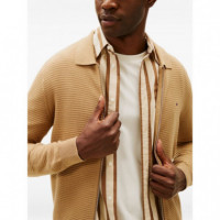 TOMMY HILFIGER - SEASONAL STRUCTURE ZIP THRU POLO - RBC - F|MW0MW41645/RBC