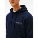 TOMMY HILFIGER - BRAND LOVE SMALL HILFIGER HOODIE - DW5 - F|MW0MW41429/DW5