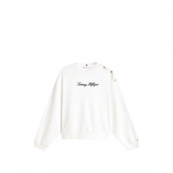 TOMMY HILFIGER - GOLD BTN SCRIPT TERRY SWTSRT - YBL - F|WW0WW48783/YBL