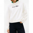 TOMMY HILFIGER - GOLD BTN SCRIPT TERRY SWTSRT - YBL - F|WW0WW48783/YBL