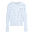 TOMMY HILFIGER - CO CABLE MID GG C-NK LS SWT - C1O - F|WW0WW47644/C1O