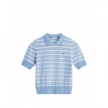 TOMMY HILFIGER - CO JERSEY FINE GG POLO S/S SWT - 0A7 - F|WW0WW47622/0A7