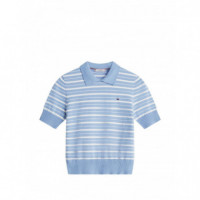 TOMMY HILFIGER - Co Jersey Fine Gg Polo S/s Swt - 0A7 - F|WW0WW47622/0A7