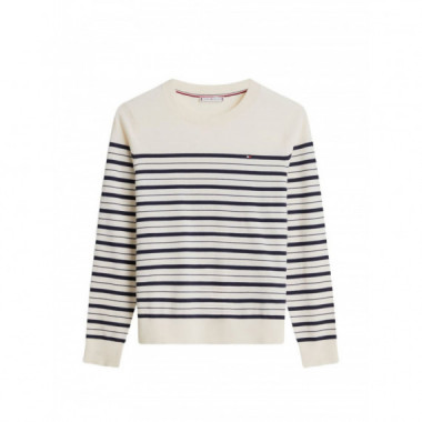 TOMMY HILFIGER - CO JERSEY FINE GG LS C-NK SWT - 0AR - F|WW0WW44984/0AR