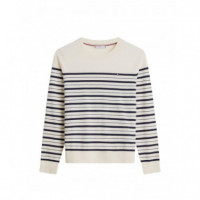 TOMMY HILFIGER - Co Jersey Fine Gg Ls C-nk Swt - 0AR - F|WW0WW44984/0AR