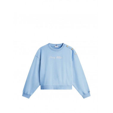 TOMMY HILFIGER - GOLD BTN SCRIPT TERRY SWTSRT - C33 - F|WW0WW48783/C33