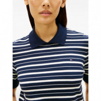 TOMMY HILFIGER - Co Jersey Fine Gg Polo S/s Swt - 0A6 - F|WW0WW47622/0A6