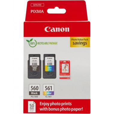 CANON Pack Tinta 560+561 Negra y Color