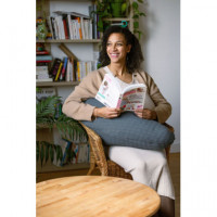 Cojin/almohada De Lactancia Big Flopsy Gris Mineral