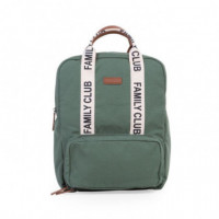 Bolso Mochila Mommy Club Signature Canvas Verde