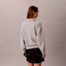 Sudadera holgada de felpa francesa con cremallera de un cuarto