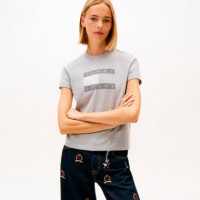 Camiseta con logo tonal de Tommy