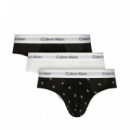 Pack de 3 Slips de Cadera - Icon Cotton Stretch  CALVIN KLEIN