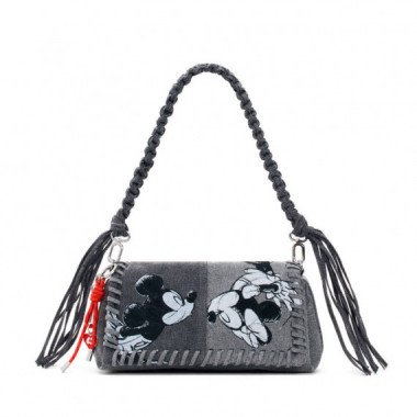 Bolso mediano denim Mickey Mouse
