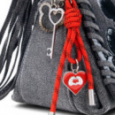 Bolso mediano denim Mickey Mouse