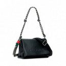 Bolso mediano logo charm