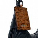 Bolso mediano ovalado relieve