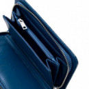 Monedero mediano denim corazón