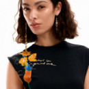 Vestido Asimétrico Flores  DESIGUAL