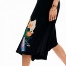 Vestido Asimétrico Flores  DESIGUAL