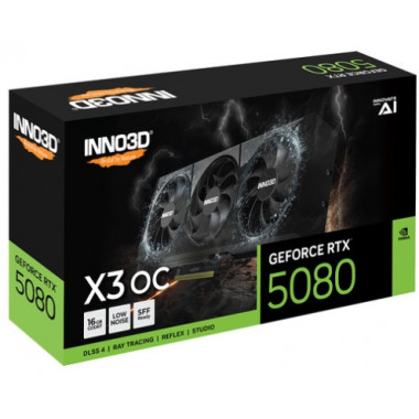 Tarjeta Grafica INNO3D Geforce Rtx 5080  X3 Os 16GB GDDR7