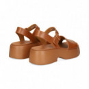 CARMELITA PLATAFORMA PIEL CUERO