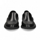 MOCASIN BORDON PIEL NEGRO