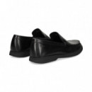 MOCASIN BORDON PIEL NEGRO