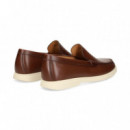 MOCASIN BORDON PIEL MARRON