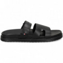 PALA AJUSTABLE CON VELCRO PIEL NEGRO