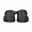 PALA AJUSTABLE CON VELCRO PIEL NEGRO