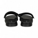 PALA AJUSTABLE CON VELCRO PIEL NEGRO