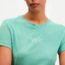 Camiseta de punto con logo y corte slim