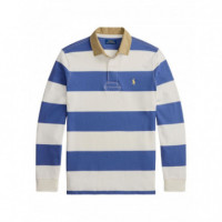 Polo RALPH LAUREN - Knit-rugby-pullover - Old Royal Trophy Cream - 710P05317002/OLD Royal Trophy Cream